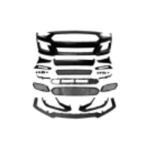 СМЕННЫЙ КОМПЛЕКТ ПЕРЕДНЕГО БАМПЕРА GT5OO STYLE(TUNING), 2018-2022, ДЛЯ FORD MUSTANG, 2025KBD043-002