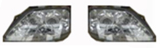 запасная фара левая повышенной яркости (белая) для Renault Logan 6001546788