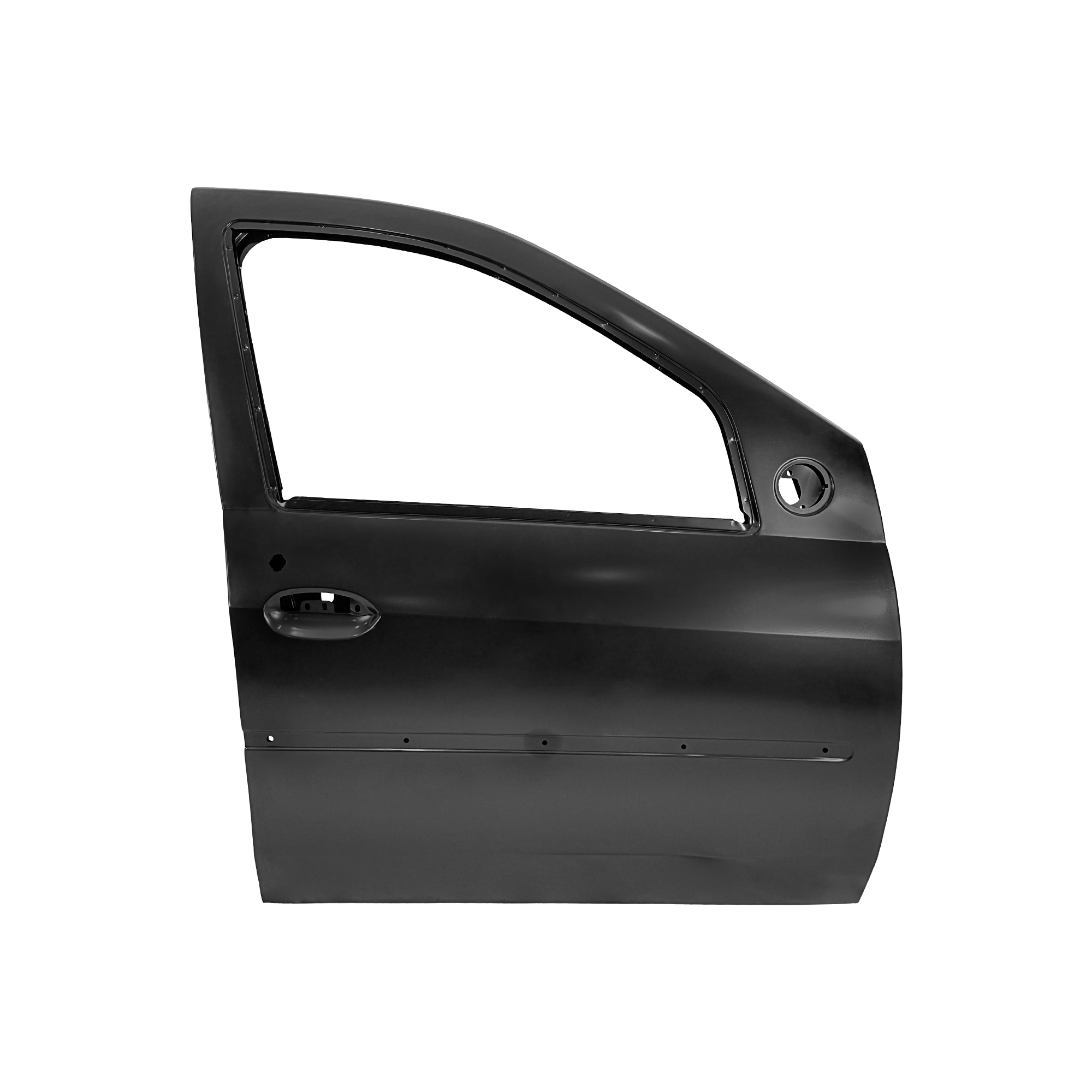 СМЕННАЯ ПЕРЕДНЯЯ ДВЕРЬ С МОЛДИНГОМ RH, 2004-2012, ДЛЯ RENAULT LOGAN, 801016598R, (СТАЛЬ)