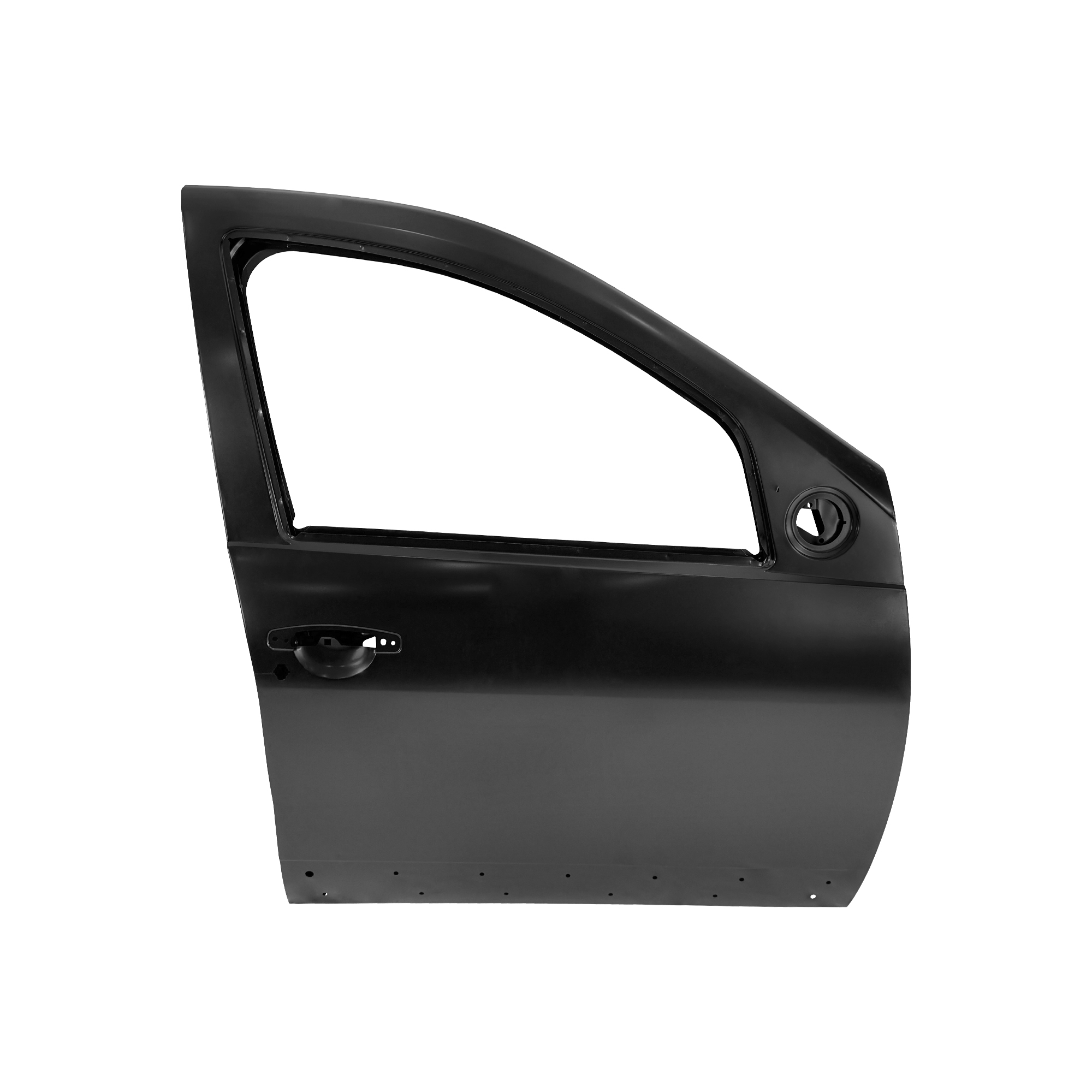 СМЕННАЯ ПЕРЕДНЯЯ ДВЕРЬ RH С ЗАЩИТНЫМ ОТВЕРСТИЕМ, 2009, ДЛЯ DACIA SANDERO, 801007358R, (СТАЛЬ)