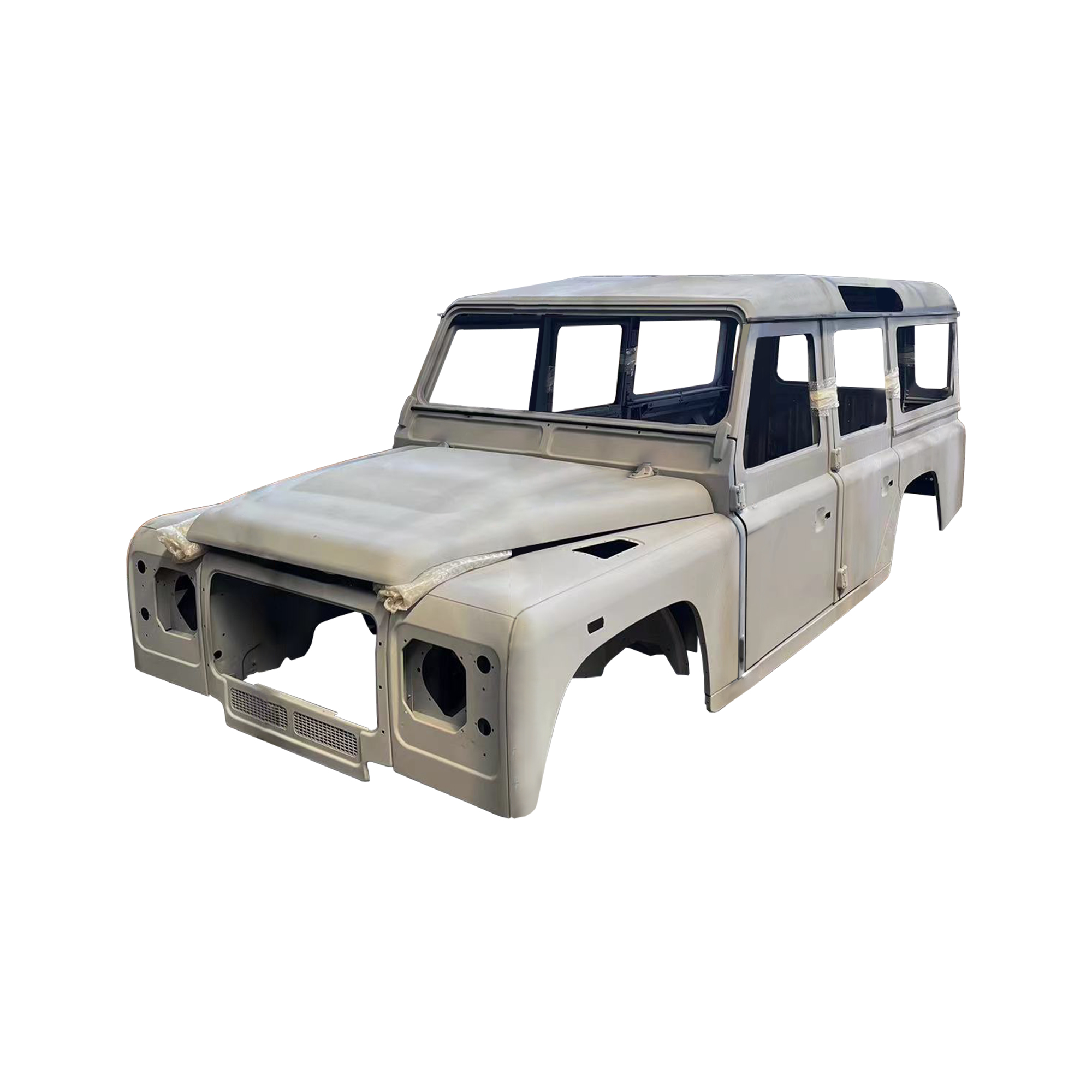 СМЕННАЯ ПОЛНАЯ КАБИНА С ДВЕРЯМИ,С ГРУНТОВКОЙ, 1998 Г., ДЛЯ LAND ROVER DEFENDER 110 TD4, (LHD), (ALUM+STEEL)
